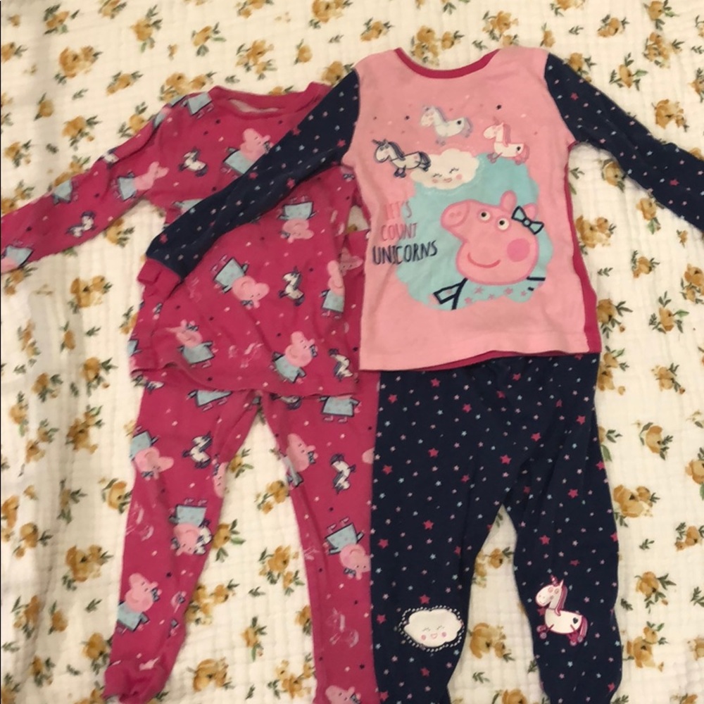 Peppa Pig unicorn PJ set